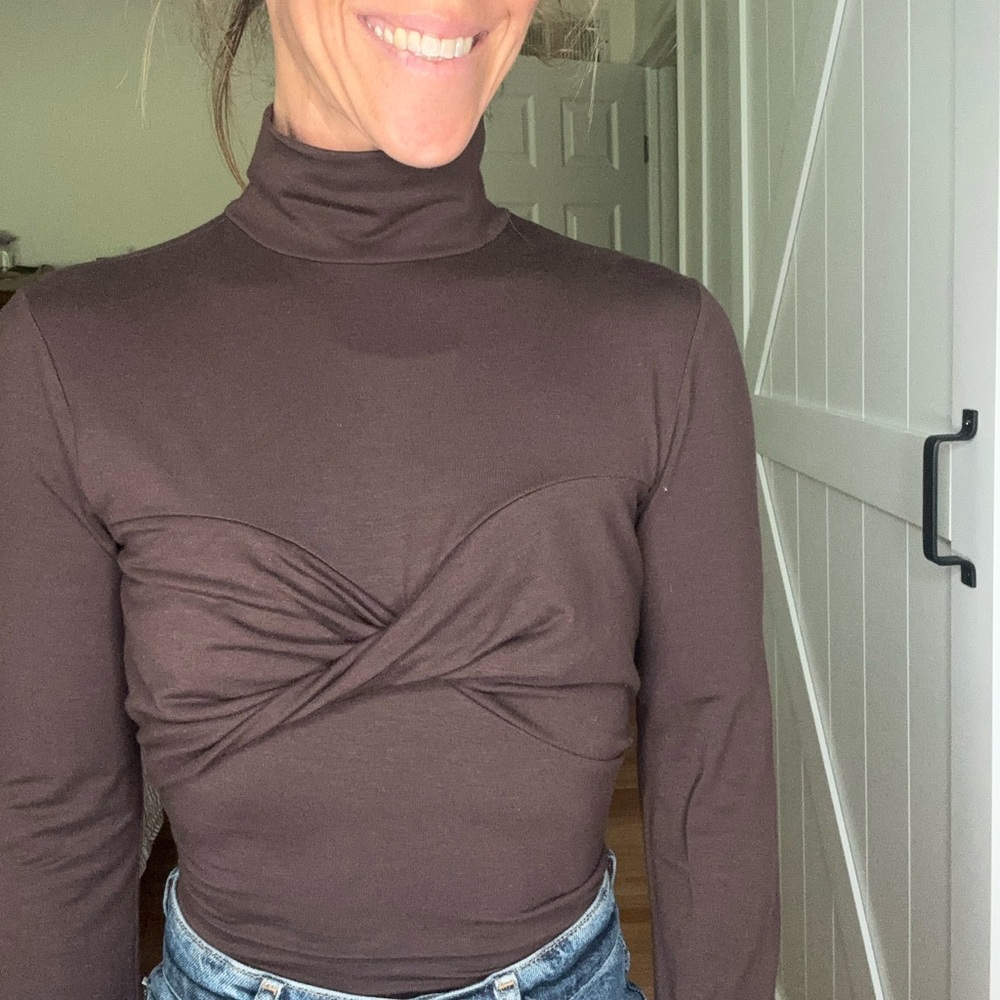 Reformation  Long Sleeve Turtleneck Top
